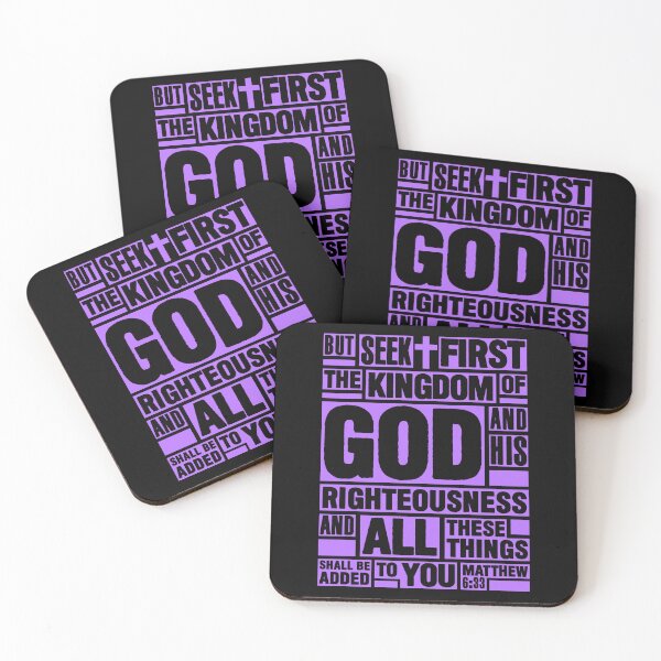 Item preview, Matthew 6:33 Seek First the Kingdom of God designed and sold by plushism.