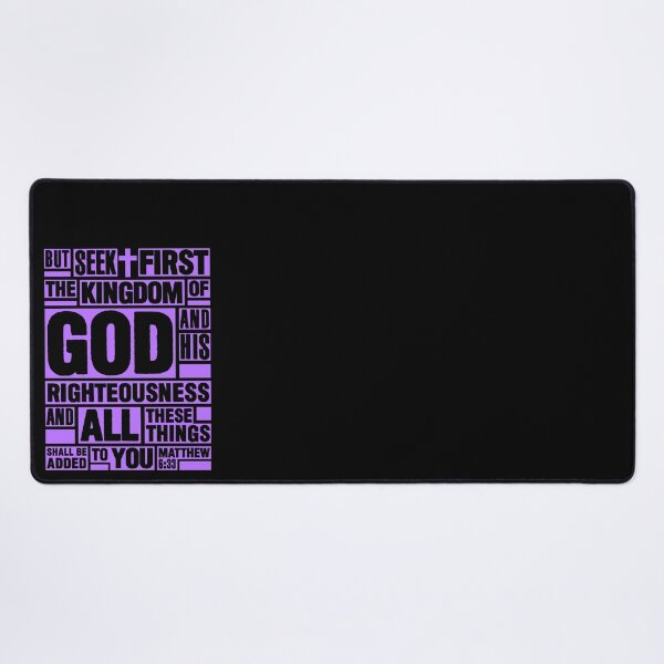 Item preview, Matthew 6:33 Seek First the Kingdom of God designed and sold by plushism.