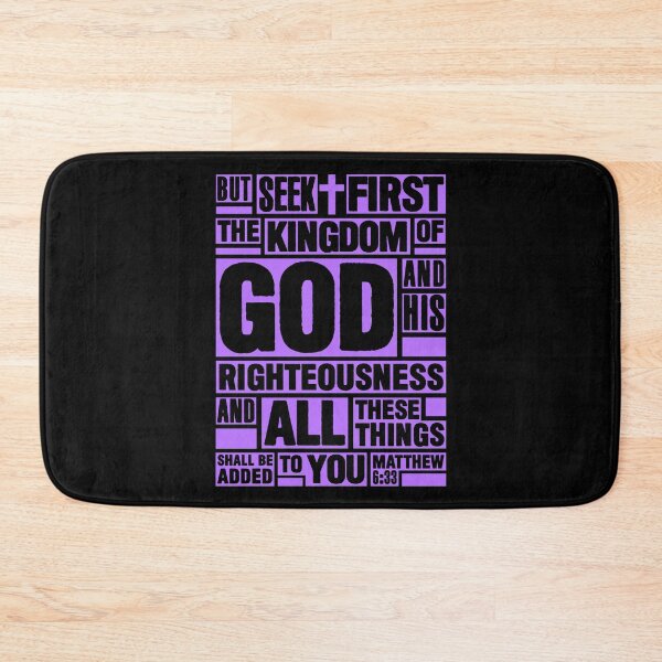 Item preview, Matthew 6:33 Seek First the Kingdom of God designed and sold by plushism.