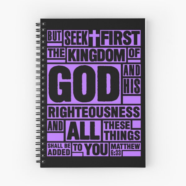 Item preview, Matthew 6:33 Seek First the Kingdom of God designed and sold by plushism.