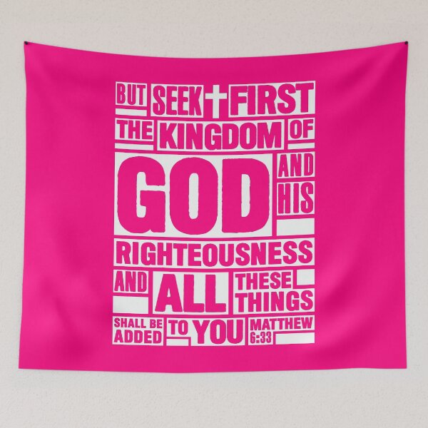 Item preview, Matthew 6:33 Seek First the Kingdom of God designed and sold by plushism.