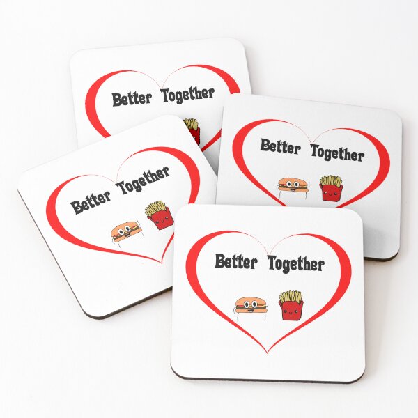 Item preview, Better Together. Burger and Fries funny design designed and sold by D/Art ⭐⭐⭐⭐⭐.