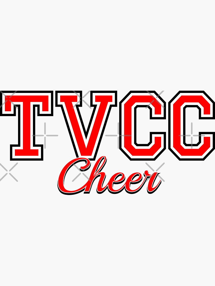 "TVCC Cheer Cardinals" Sticker for Sale by memeasaurus Redbubble