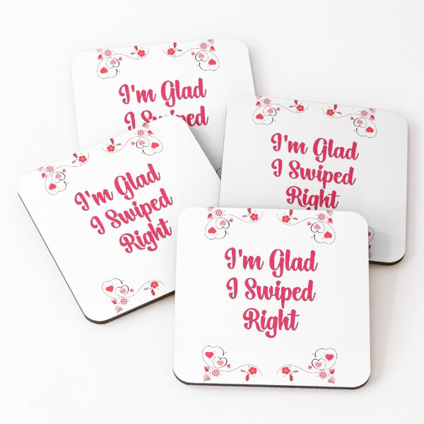 Item preview, Im Glad I Swiped Right Online Dating Gift For Boyfriend And Girlfriend  designed and sold by Tema EL.