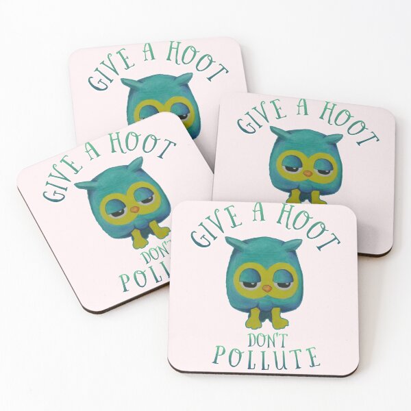 Item preview, Give a hoot don't pollute. designed and sold by Umiska.