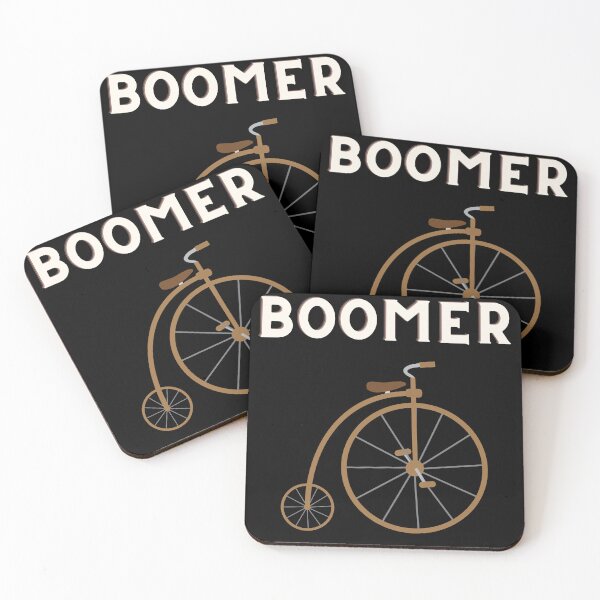 Aperçu de l'œuvre Boomer - Conception rétro Penny Farthing créée et vendue par Compass-Design.