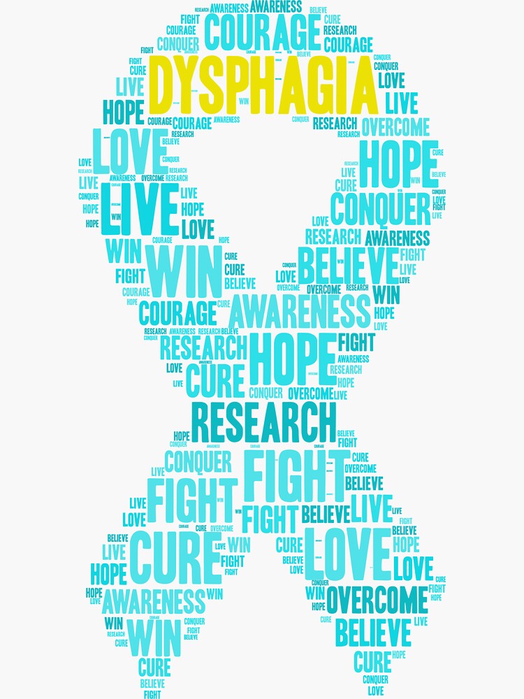 "Dysphagia Awareness Month Ribbon" Sticker for Sale by easyfuntees