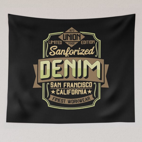 Item preview, Vintage Denim Design - Company, Branding, Logo, retro, workwear, California, San Francisco Tri-blend.png designed and sold by BradleyDaughe.
