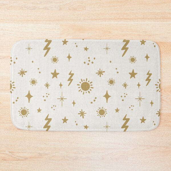 Item preview, White and Gold Celestial Sky Sun Pattern designed and sold by trajeado14.