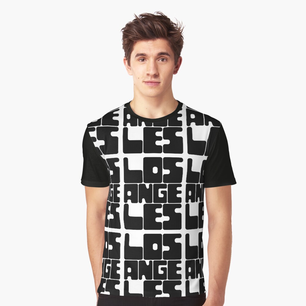 Los Angeles - White and Black Essential T-Shirt for Sale by