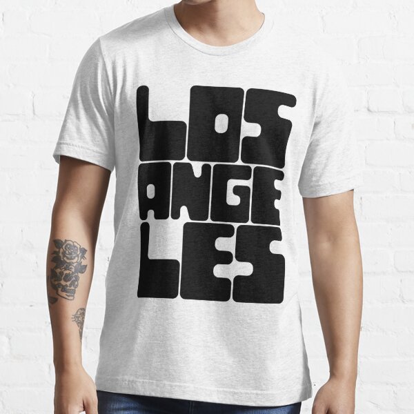 Los Angeles - White and Black Essential T-Shirt for Sale by