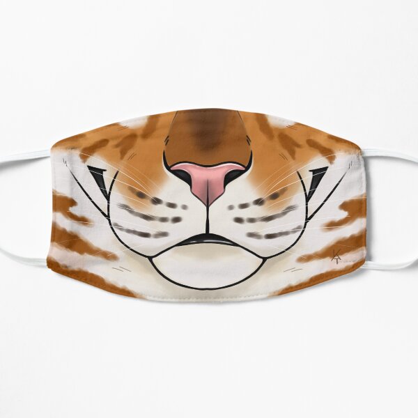tabby tiger Flat Mask