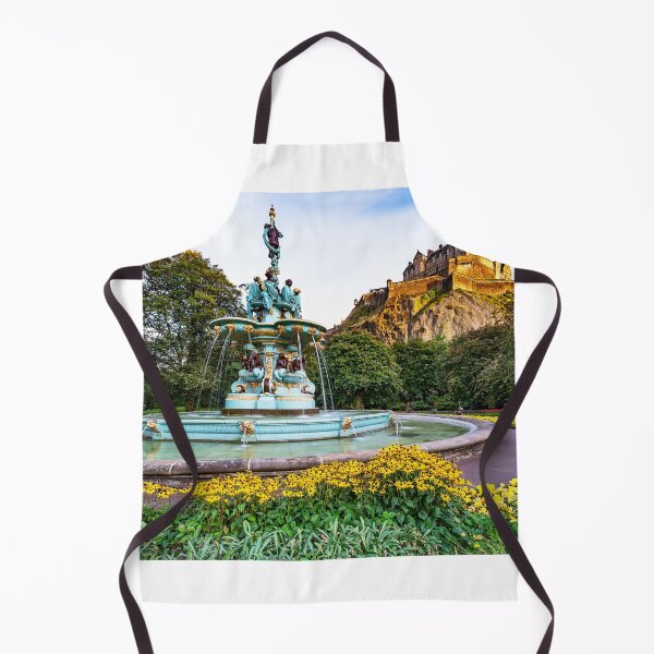 Item preview, Ross Fountain and Edinburgh Castle Edinburgh Scotland. designed and sold by LoveEdinburgh.