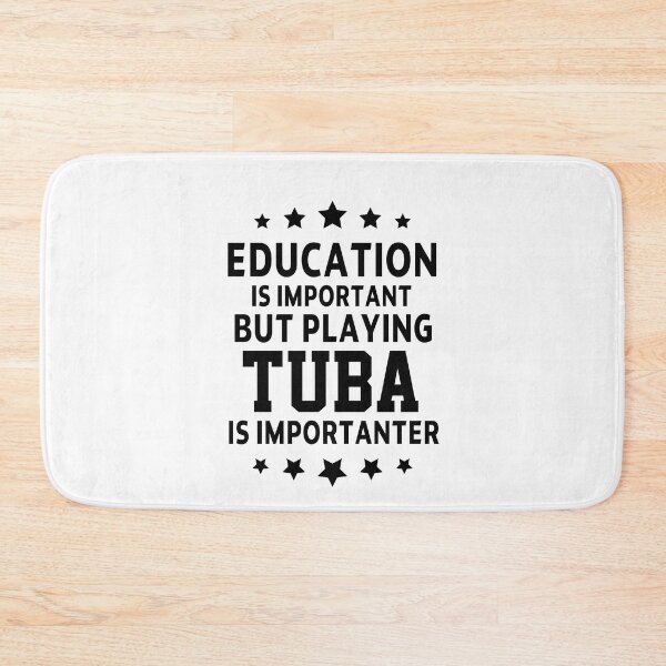 Item preview, Tuba Player Gift, education is important but playing the tuba is importanter tubaist Funny Musician  Band Gift  Funny Rude Offensive saying, designed and sold by joygift369.