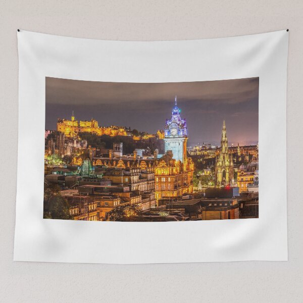 Item preview, Edinburgh Scotland Night View designed and sold by LoveEdinburgh.