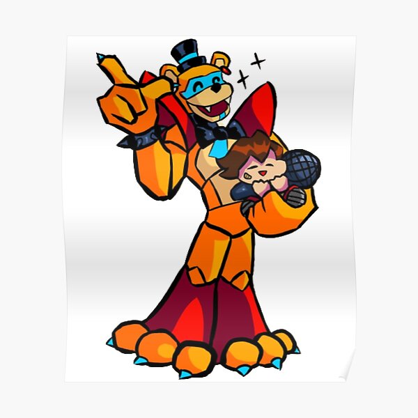 Glamrock Freddy FNAF Security Breach 2022 Poster For Sale By   Poster,504x498,f8f8f8 Pad,600x600,f8f8f8 