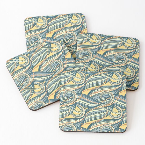 Item preview, Seamless abstract wave pattern - abstract background designed and sold by Hoetoons.