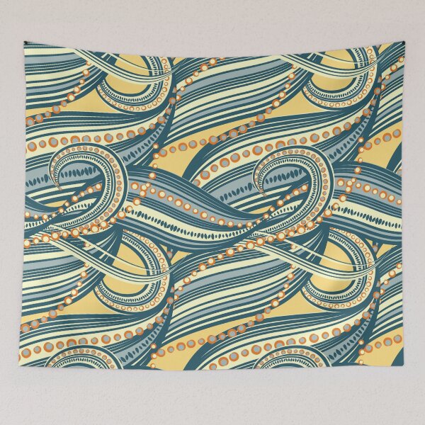 Item preview, Seamless abstract wave pattern - abstract background designed and sold by Hoetoons.