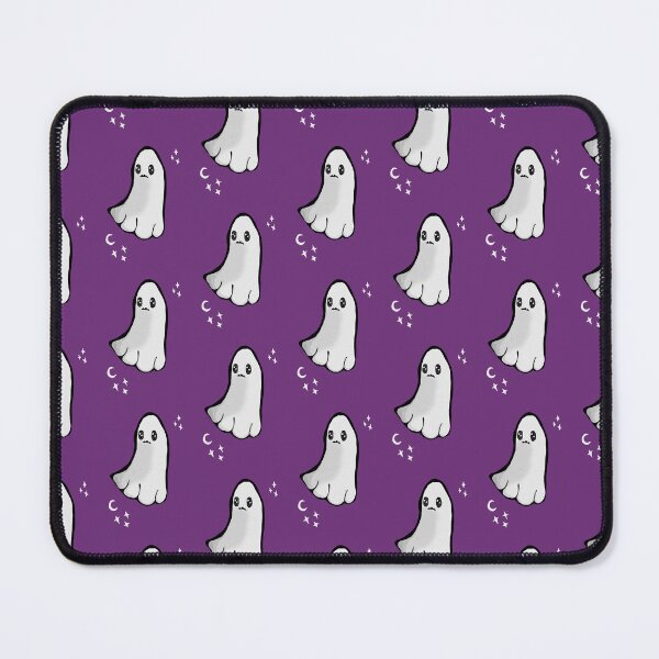 Item preview, Cute spooky ghost dark purple background designed and sold by DemonicGloom.