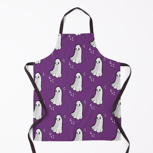 Item preview, Cute spooky ghost dark purple background designed and sold by DemonicGloom.