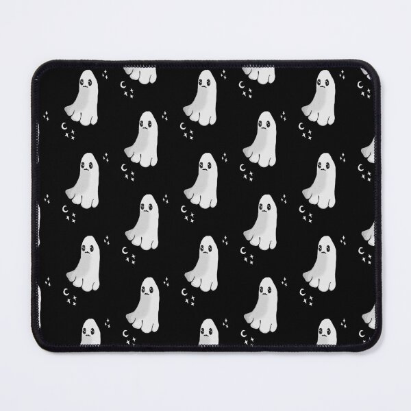 Item preview, Cute spooky ghost Black background designed and sold by DemonicGloom.