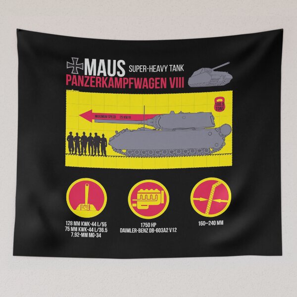 Item preview, Export of tanks! infographics Pz-VIII MAUS designed and sold by FAawRay.