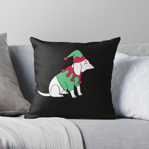 doggy designing Throw Pillow