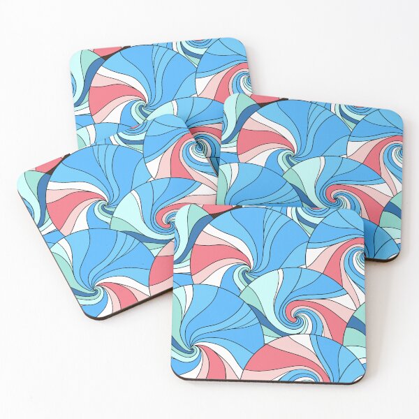 Item preview, Seamless blue abstract wave pattern - abstract background designed and sold by Hoetoons.