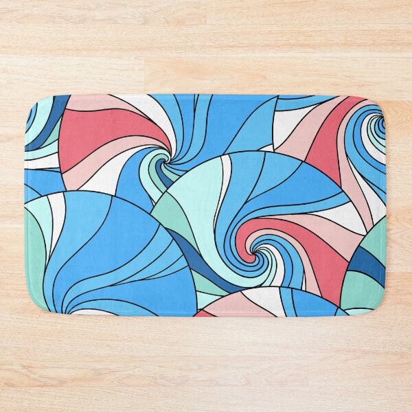 Item preview, Seamless blue abstract wave pattern - abstract background designed and sold by Hoetoons.