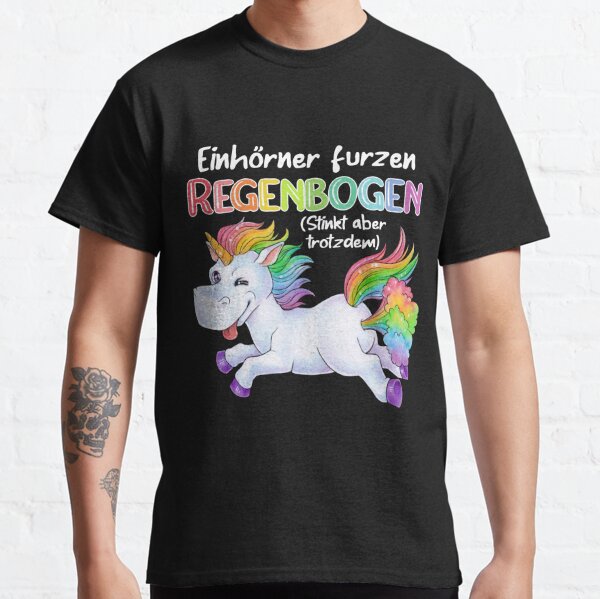 Einhörner furzen Regenbogen - lustiges Einhorn Classic T-Shirt