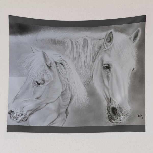 Item preview, "Rosie and Filou" - Horse portraits designed and sold by RmvPortraitsArt.