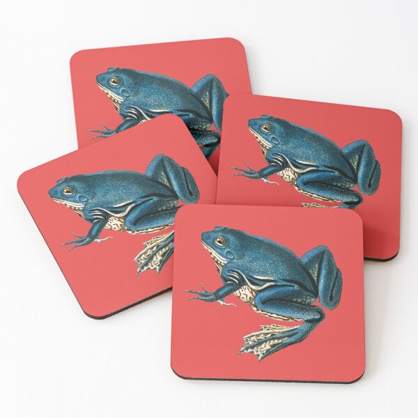 Item preview, Blue Frogs Looking Great on Pop Colored Backgrounds I designed and sold by beddreams.
