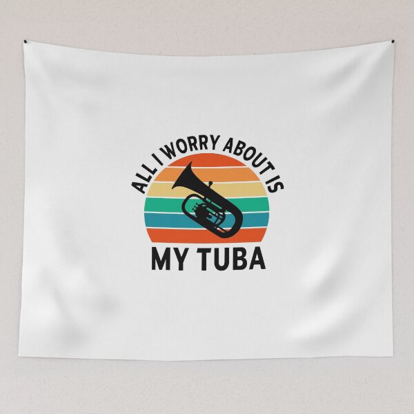 Item preview, tuba Player Gift, all I worry about is my tuba tubaist Funny Musician  Band Gift  Funny Rude Offensive saying, designed and sold by joygift369.