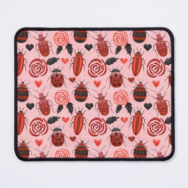 Item preview, Valentine Beetles Pattern designed and sold by GrousyGirl.
