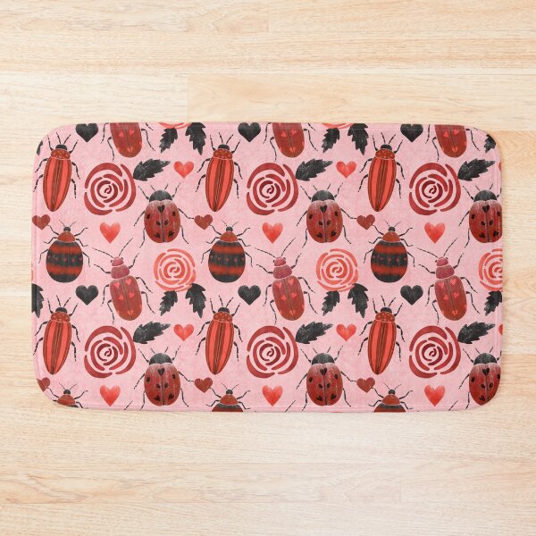 Item preview, Valentine Beetles Pattern designed and sold by GrousyGirl.