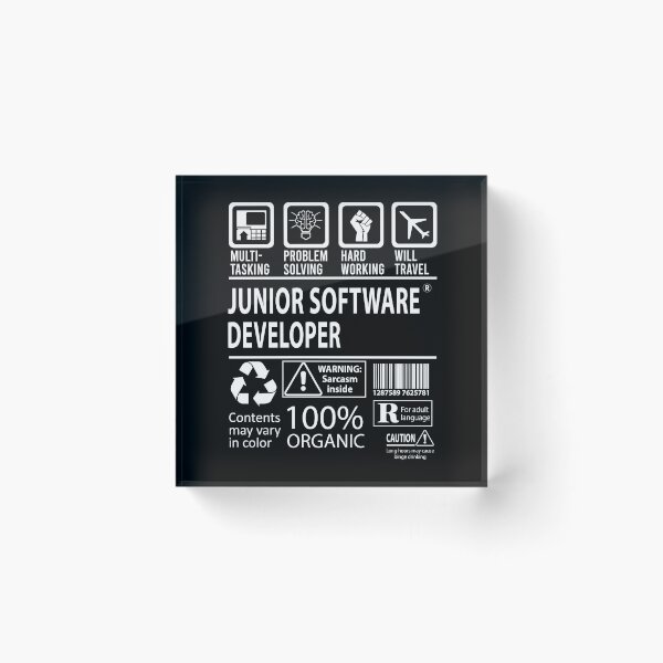 Item preview, Junior Software Developer T Shirt - MultiTasking Certified Job Gift Item Tee designed and sold by sabinacsnm.