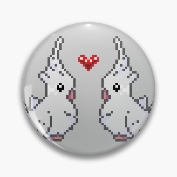 Item preview, Cockatiel Mutations: Albino Couple | Love Valentines Birbs Parrot  designed and sold by SugaredTea.