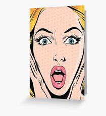 O M G Greeting Card