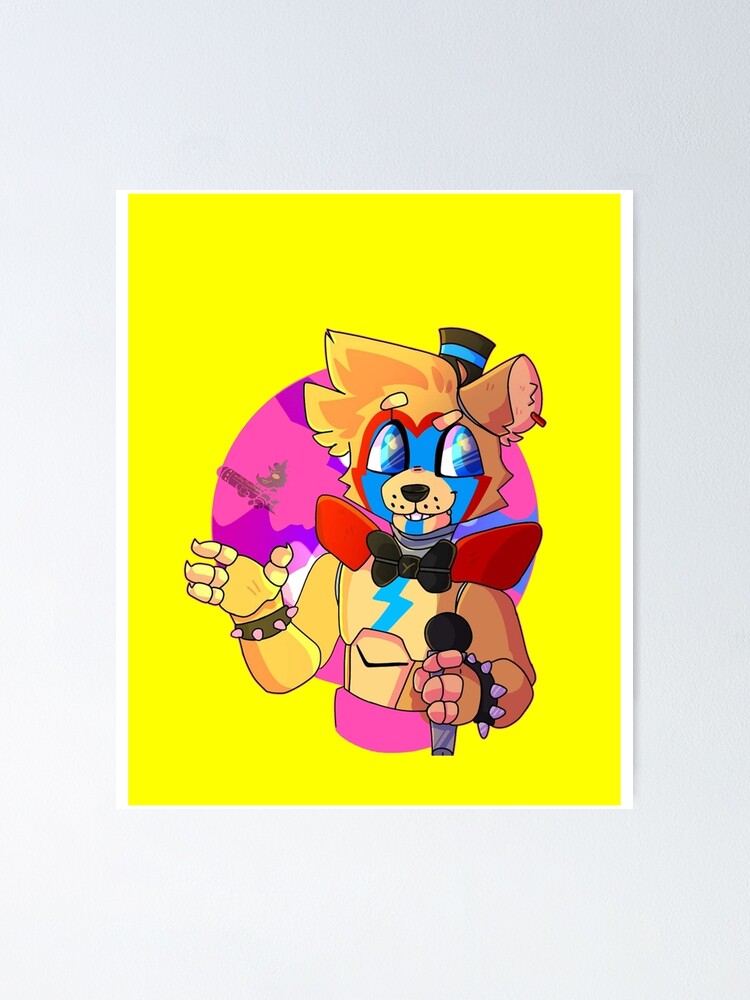 FNAF Security Breach Glam Rock Freddy, Gregory and Vanny  Poster for Sale  by Darkodra