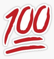 100 Points Emoji Stickers | Redbubble