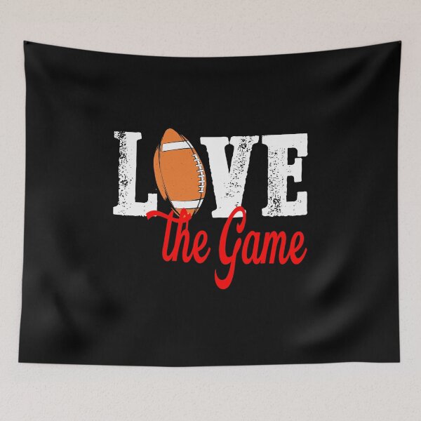 Item preview, Football Spruch Love The Game designed and sold by Merchandiser099.