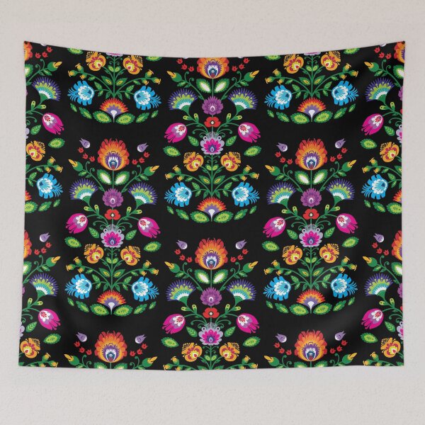 Item preview, Folk-art inspired composition designed and sold by FK-UK.