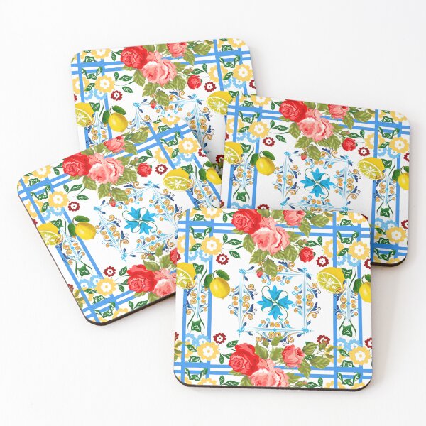 Item preview, Italian,Sicilian art,majolica,tiles,Flowers designed and sold by MariaMarinova.