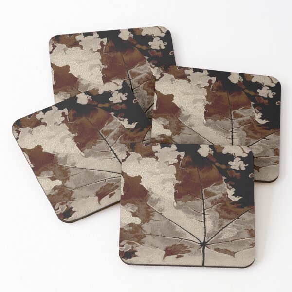 Item preview, Maple leaf with platinum color designed and sold by SulkaCreative.