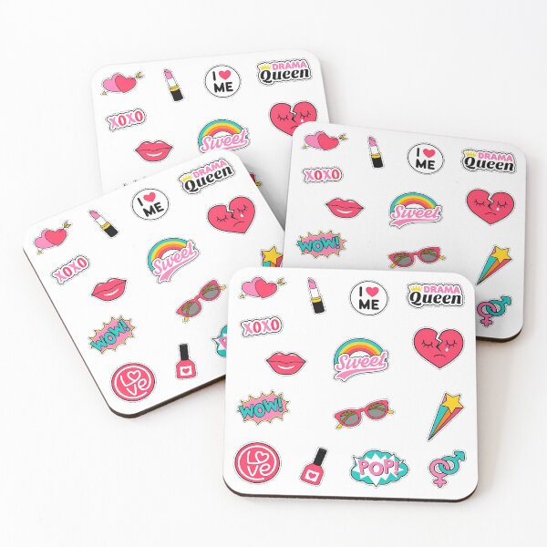 Item preview, Fashion Nova Girls Stickers Pack, Fashion Patches designed and sold by graphic-genie.