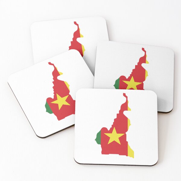 Item preview, Cameroon Country Map Outline with Flag Interior designed and sold by hijackhippo.