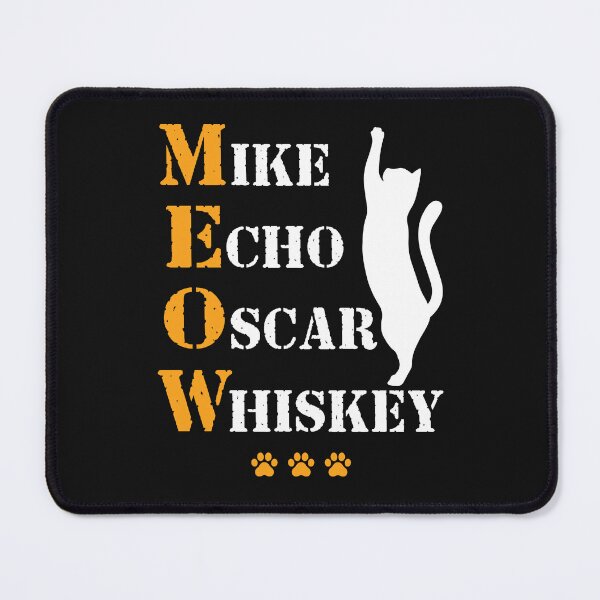 Item preview, Mike Echo Oscar Whiskey MEOW Cat Phonetic Alphabet designed and sold by jaygo.