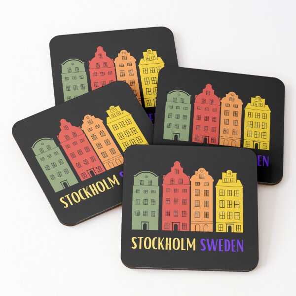 Item preview, Stockholm Sweden, authentic houses from Old Town designed and sold by Designbyfia.