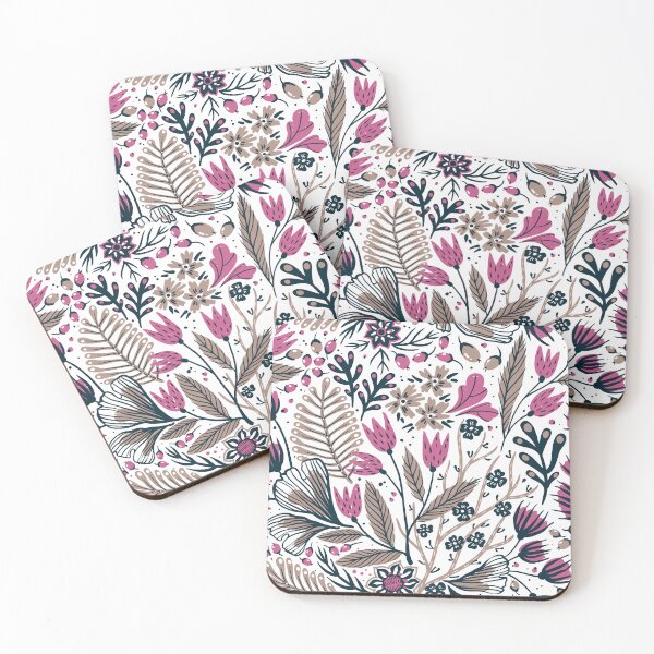 Item preview, Dark theme pink flowers designed and sold by Burnout (⌣_⌣).