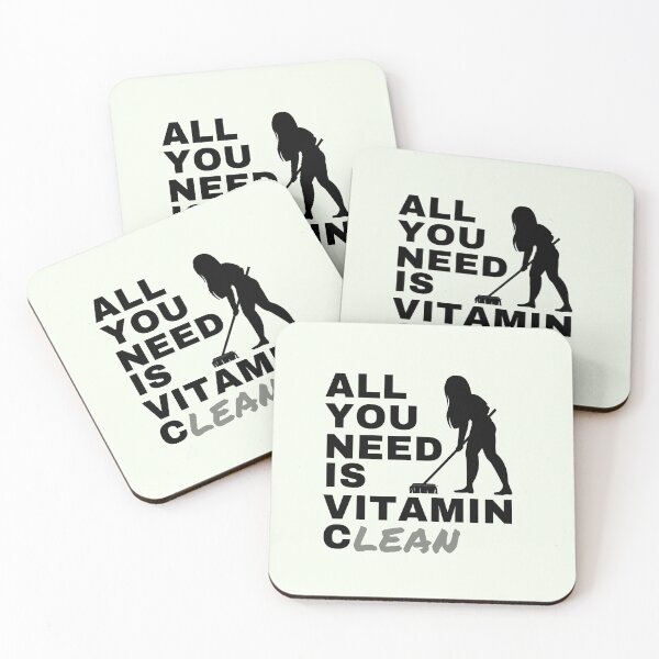 Item preview, All You Need is Vitamin Clean Funny Cleaning Lady Janitor designed and sold by SavvyCleaner.